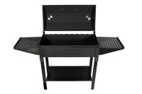Мангал "Дачный BBQ" разборный с боковыми столиками и крышкой