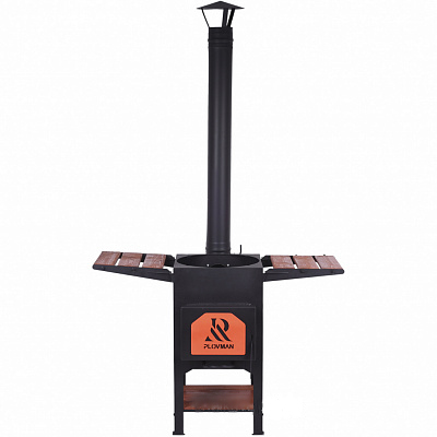 Печь "Plovman" + Казан 10л Syton с садж-крышкой