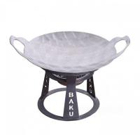 Садж из нержавеющей стали 30 см + подставка "Баку"