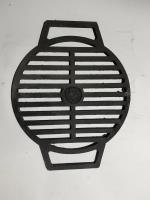 Решетка гриль узбекская чугунная диам.340мм с ручками