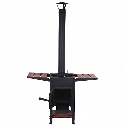 Печь "Plovman" + Казан 10л Syton с чугунной крышкой