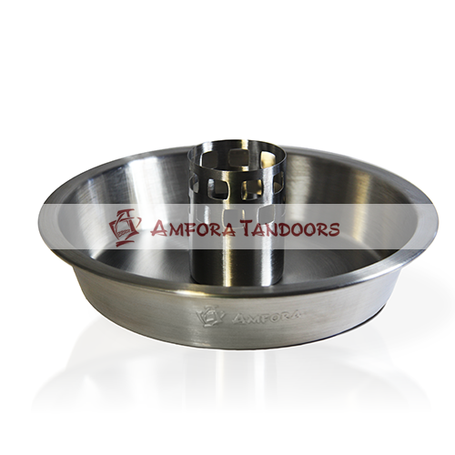 Курница 21 см из нержавеющей стали для запекания курицы