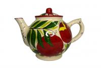 Чайник узбекский керамический. Гранат. 1 литр
