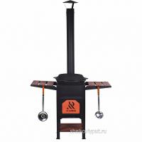 Печь "Plovman" + Казан узбекский 12л с крышкой-сковородой (плоское дно)