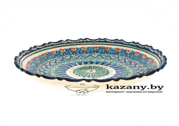 Блюдо для плова (с резным краем), диам.32см