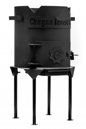 Печь для казана разборная усиленная с дверцей, диам.450мм (казан 22л)