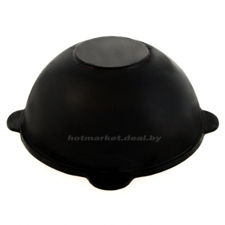 Казан узбекский чугунный 10л плоское дно с крышкой-сковородой