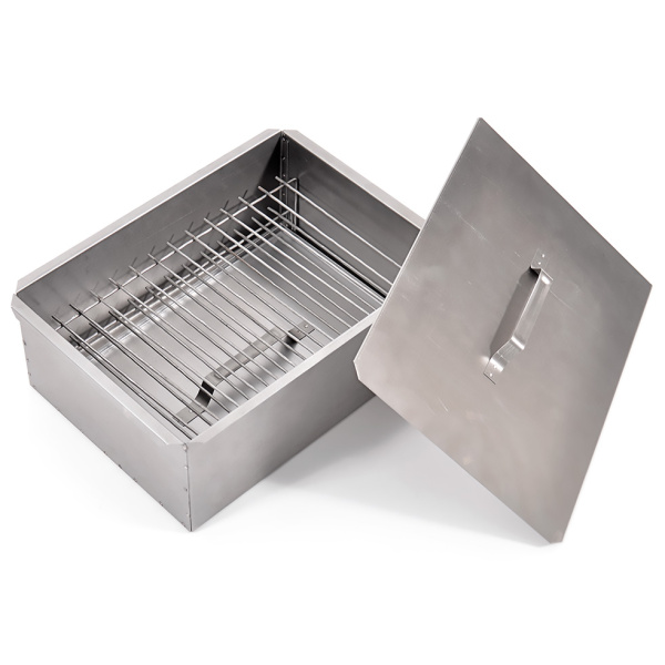 Коптильня двухъярусная 380х280х170мм 0,5мм