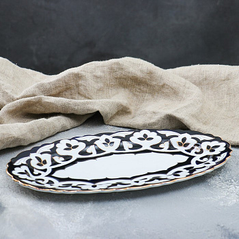 Тарелка овальная "Пахта", малая