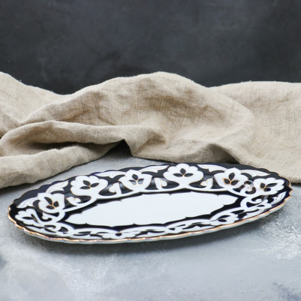 Тарелка овальная "Пахта", малая