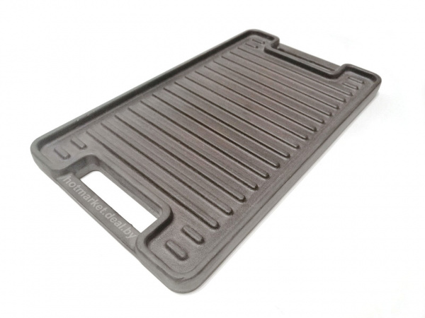 Чугунный гриль противень 420х240х9