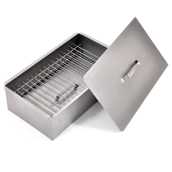Коптильня двухъярусная 480х280х170мм 0,8мм