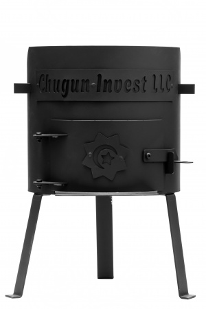 Печь для казана "Эконом" с дверцей, 2мм, диам.360мм (казан 12л)