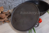 Казан узбекский чугунный 10л круглое дно с крышкой-гриль