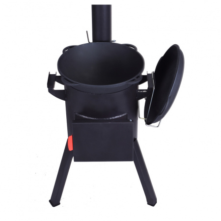 Очаг "Берель" + Казан 12л Syton с крышкой-сковородой