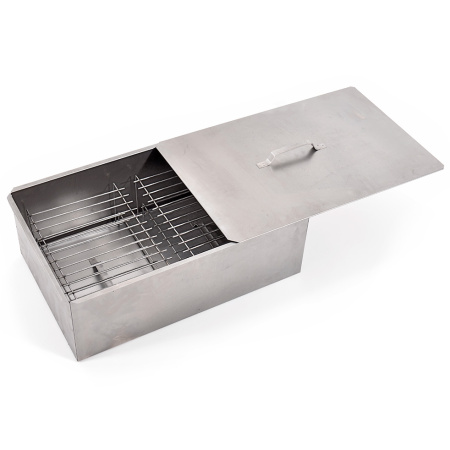 Коптильня двухъярусная 580х380х220мм нерж. 1,0мм