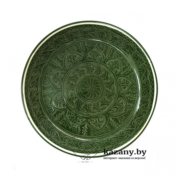 Блюдо для плова диам.32см (зеленое)