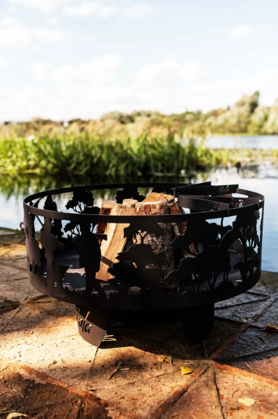 Очаг круглый "Охотники"