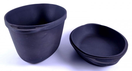 Кастрюля "Утятница" Syton 280х180х125мм, V=3,5 л с крышкой-сковородой