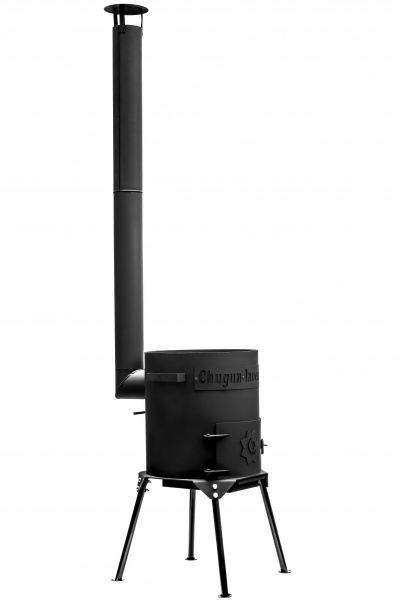 Очаг для казана диам.300мм (казан 4,5-6л) разборный усиленный с дымоходом