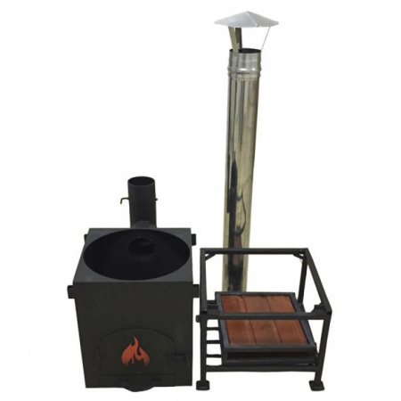 Очаг "Самарканд" + Казан узбекский 12 литров (круглое дно)