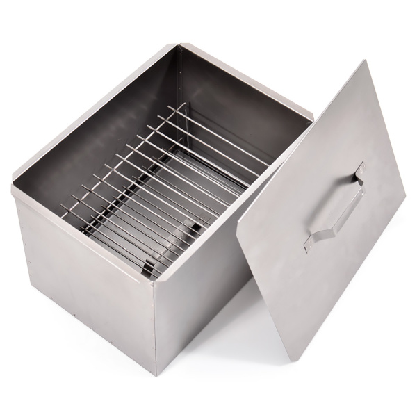 Коптильня двухъярусная 380х280х270мм 0,8мм