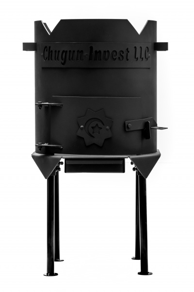 Печь для казана разборная усиленная с дверцей, диам.300мм(казан 4,5-6л)