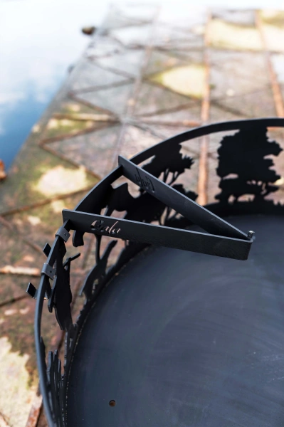 Очаг круглый "Охотники"