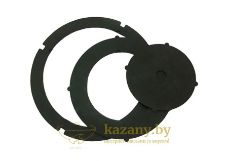 Казан алюминиевый афганский (ОБЫЧНЫЙ). 5л + Печь для казана "Стандарт" усиленная без дверцы, 3мм диам. 300мм